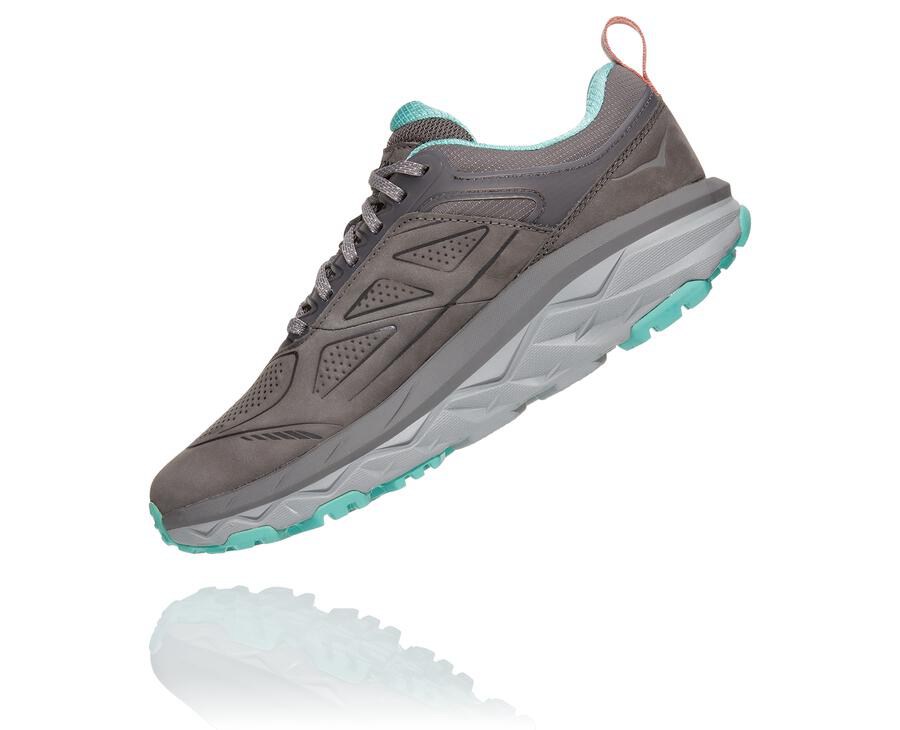 Tenis Hoka One One Trail Mujer Grises - Challenger Bajos Gore-Tex - URNB38624